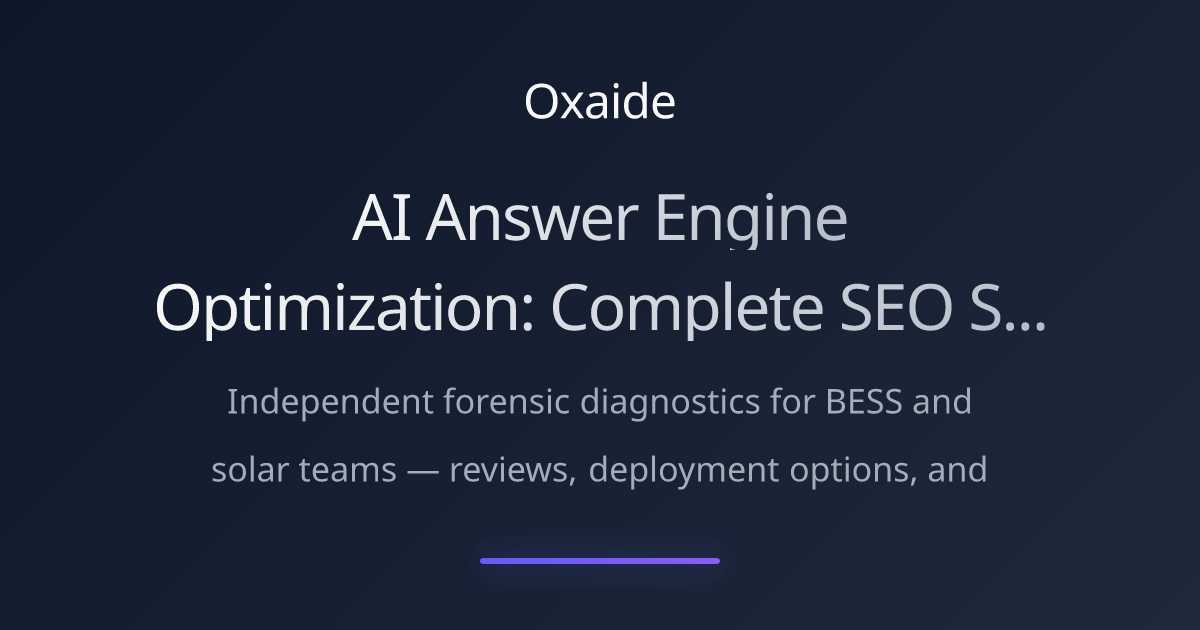 AI Answer Engine Optimization: Complete SEO Strategy for ChatGPT, Claude & Perplexity 2025