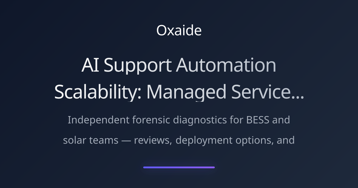 AI Support Automation Scalability: Managed Services for High-Volume Enterprise Operations