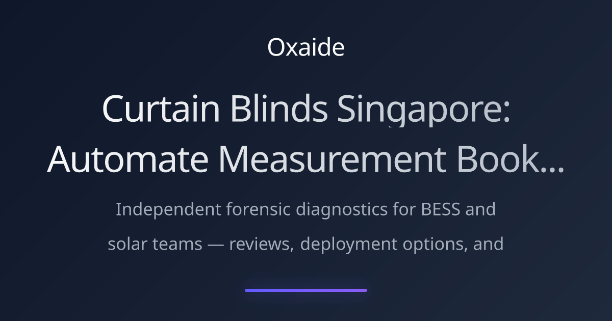 Curtain Blinds Singapore: Automate Measurement Bookings 2025