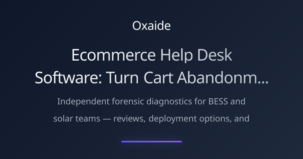 Ecommerce Help Desk Software: Turn Cart Abandonment into Sales 2025