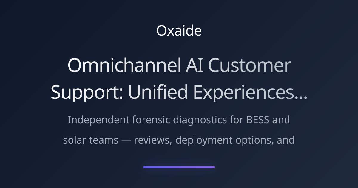 Omnichannel AI Customer Support: Unified Experiences Across Every Touchpoint