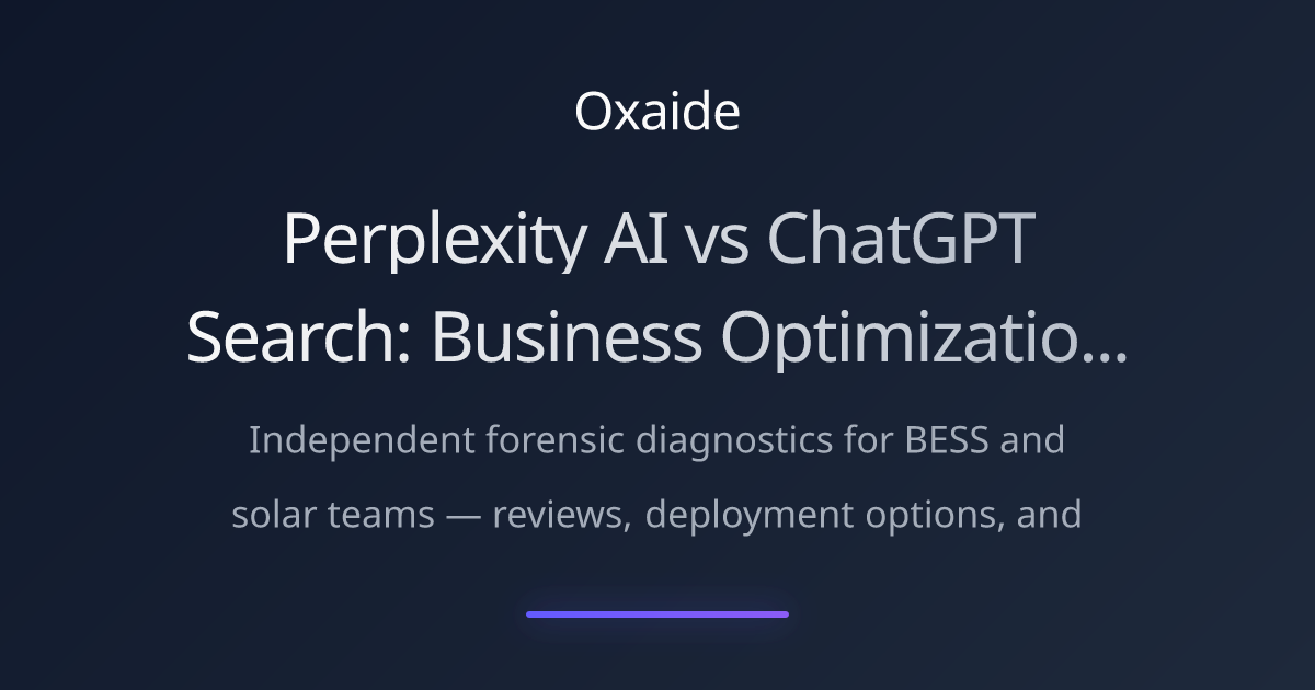 Perplexity AI vs ChatGPT Search: Business Optimization Strategy 2025