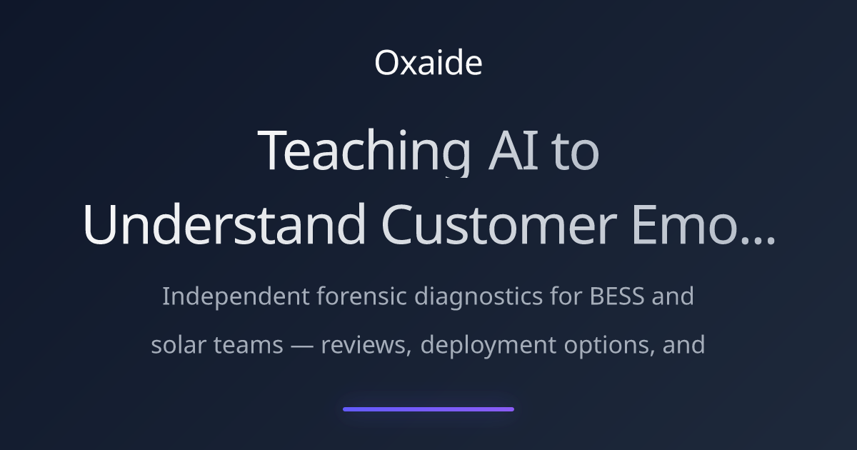 Teaching AI to Understand Customer Emotions