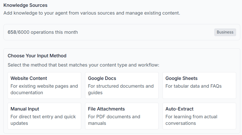 Knowledge Source Upload