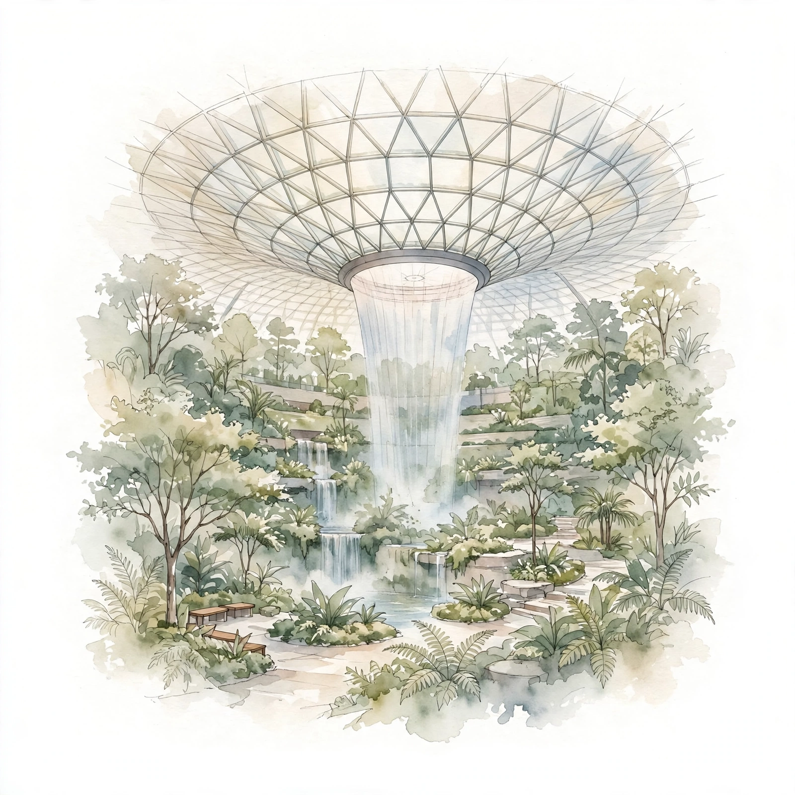 Jewel — light watercolor