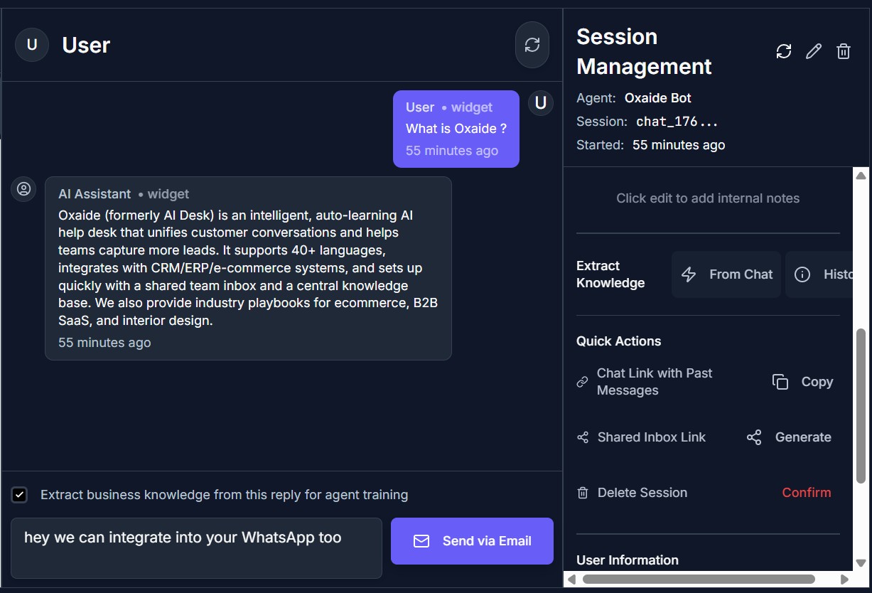 Extract knowledge from customer conversations